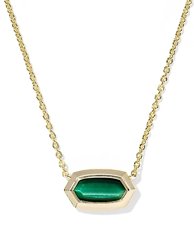 Kendra Scott Elisa Stone Bezel Pendant Necklace, 16-19