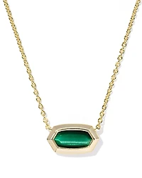 Kendra Scott Elisa Stone Bezel Pendant Necklace, 16-19