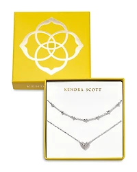 Kendra Scott Ari & Haven Crystal Heart Necklaces, 19, Set of 2