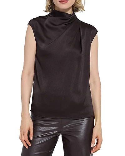 Lysse Aisha Draped Satin Top
