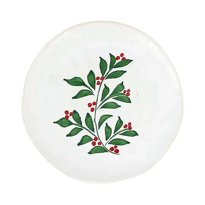 Vietri Aria Holiday Cocktail Plate