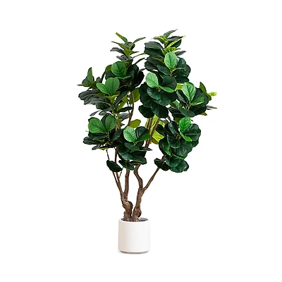 Nearly Natural 6' Artificial Grand Fiddle Leaf Tree