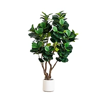 Nearly Natural 6' Artificial Grand Fiddle Leaf Tree