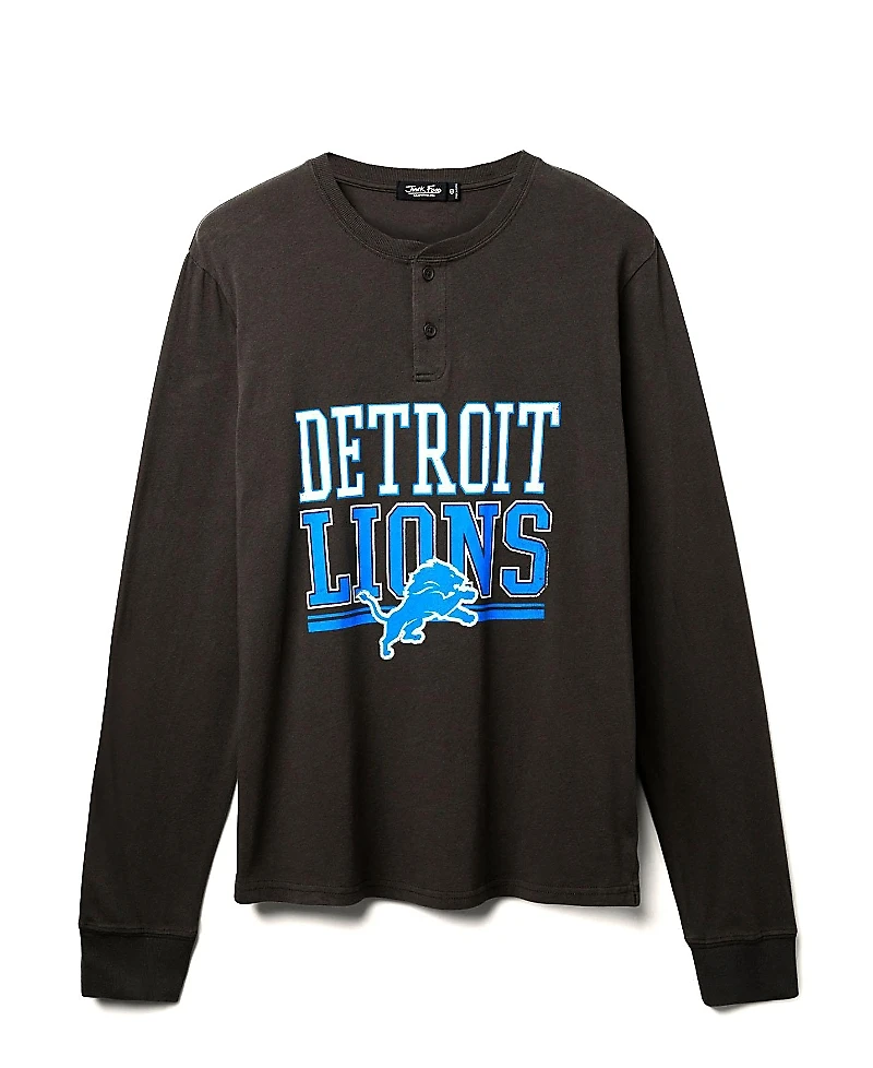 Junk Food Clothing Unisex Nfl Detroit Lions Long Sleeve Henley