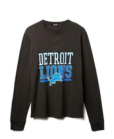 Junk Food Clothing Unisex Nfl Detroit Lions Long Sleeve Henley