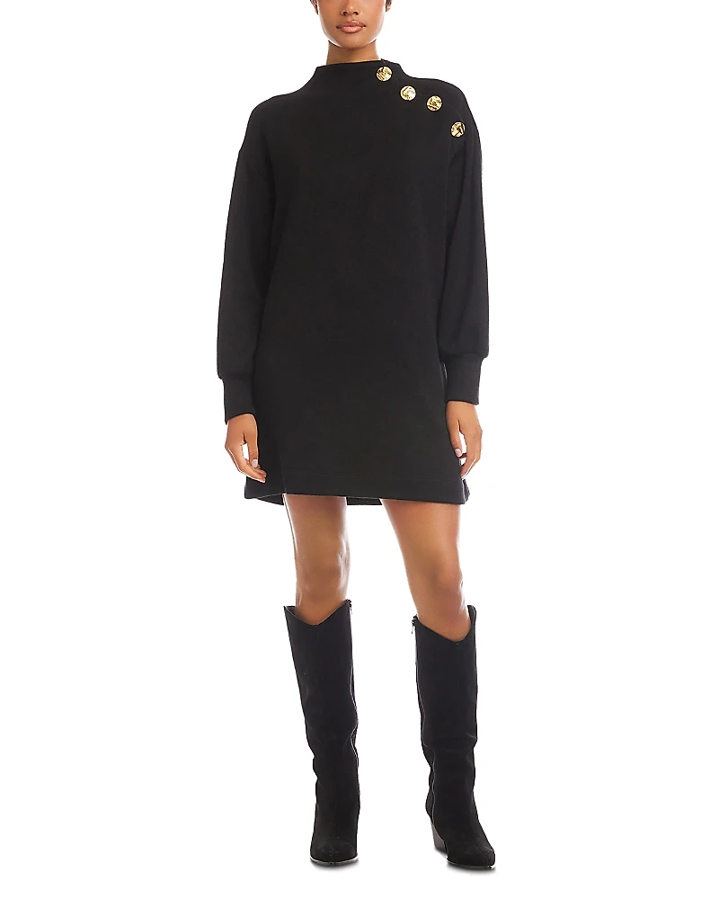 Fifteen Twenty Brenna Mock Neck Dress