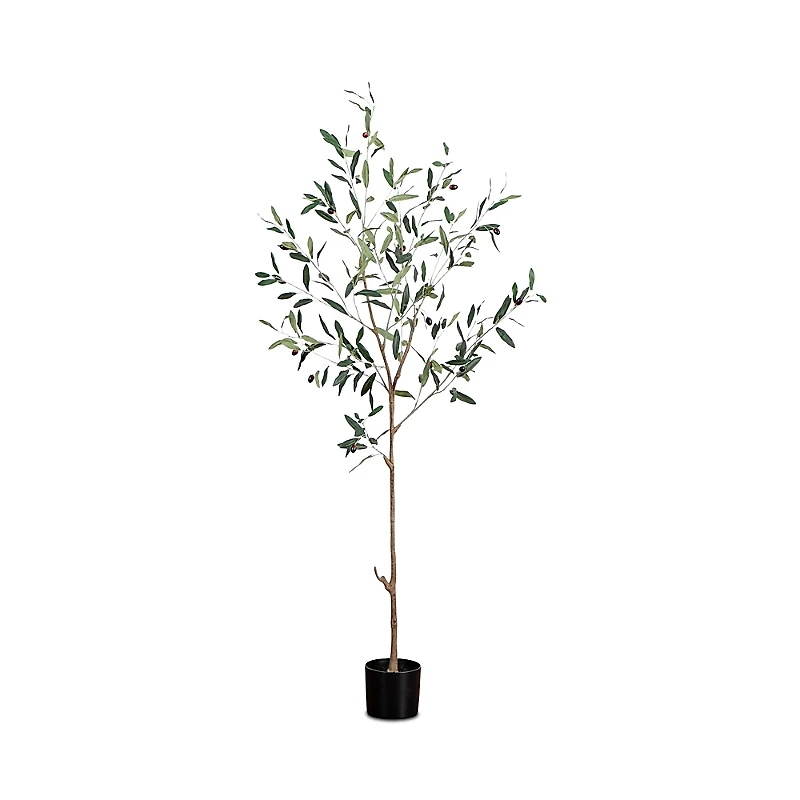 Nearly Natural 5' Artificial Slim Minimalist Olive Tree
