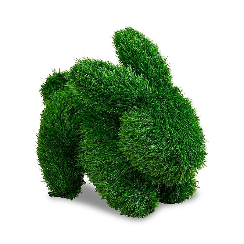 Nearly Natural 14 Uv Resistant Artificial Grass Garden Plush Topiary Bunny Rabbit (Indoor/Outdoor)