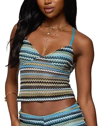 Edikted Zigzag Stripe Tank Top
