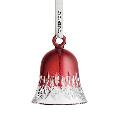 Waterford Lismore Bell Ornament - Red