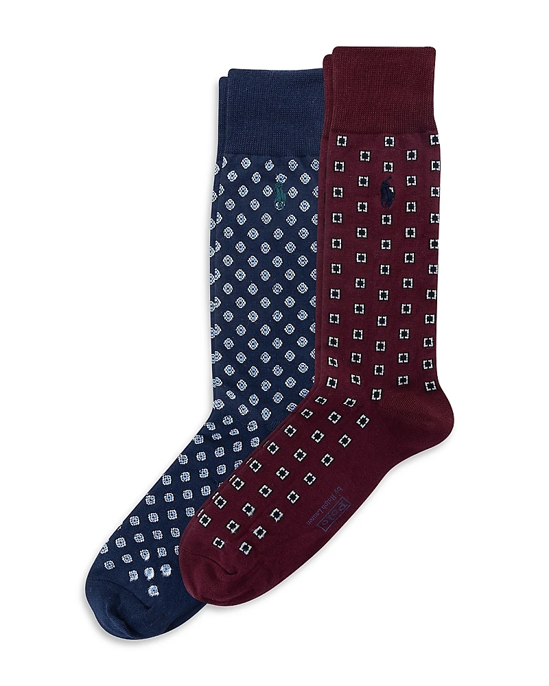 Polo Ralph Lauren Foulard Slack Socks - Pack of 2