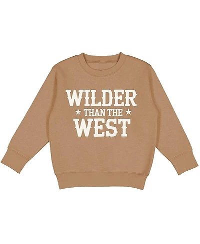 Sweet Wink Unisex Wilder Than The West Sweatshirt - Little Kid, Big Kid