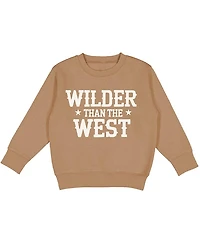 Sweet Wink Unisex Wilder Than The West Sweatshirt - Little Kid, Big Kid
