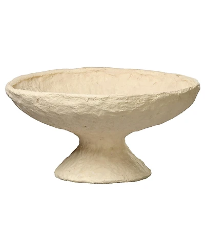 Jamie Young Garden Cotton Mache Pedestal Decorative Bowl
