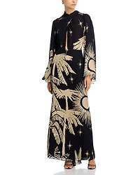 Johanna Ortiz Primera Vez Silk Maxi Dress