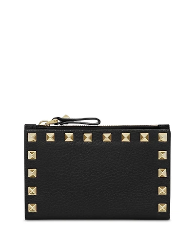 Valentino Garavani Rockstud Zip Card Case
