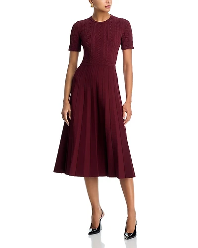 Jason Wu Collection Cable Knit Midi Dress