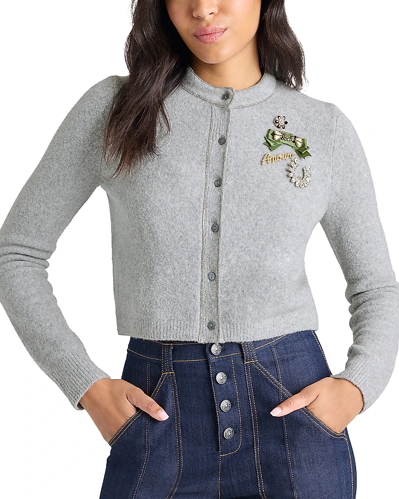 Cinq a Sept Allura Embellished Cardigan