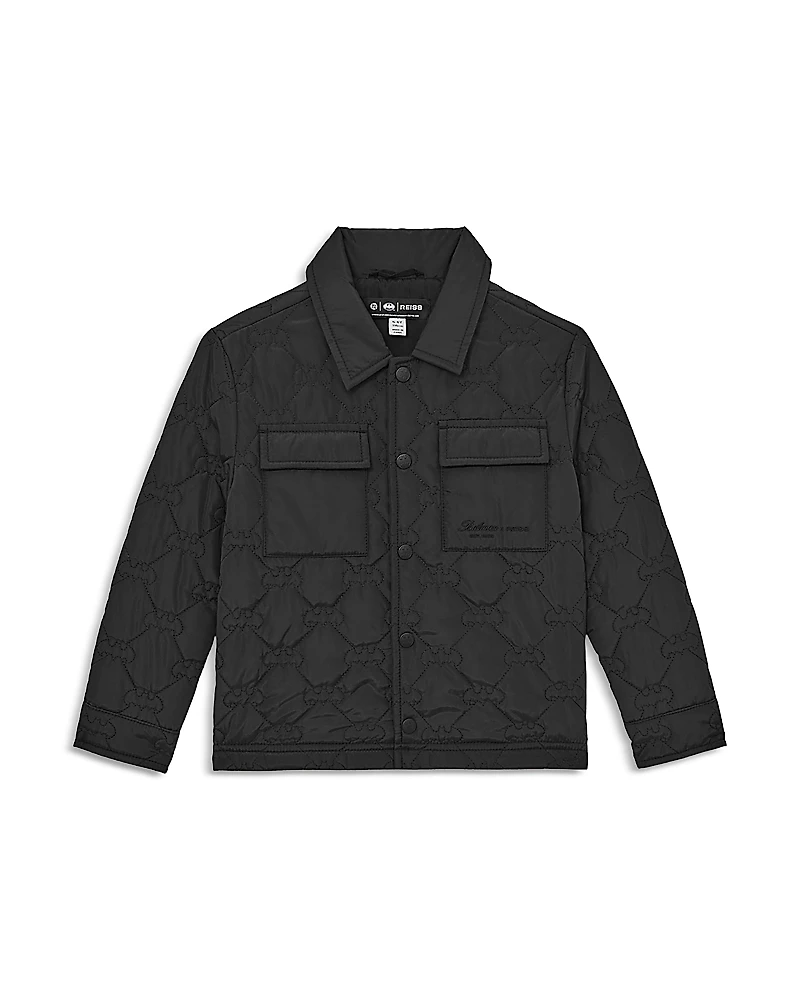 Reiss Boys' Long Sleeved Batman Quilted Jacket - Little Kid, Big Kid