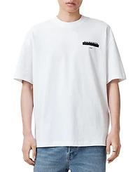 Allsaints Redact Graphic Logo Tee
