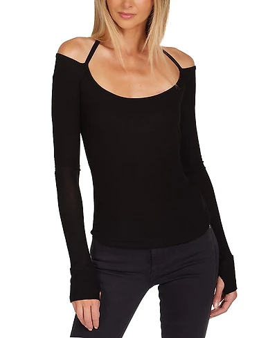 Michael Lauren Dave Cold Shoulder Top