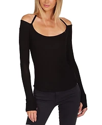 Michael Lauren Dave Cold Shoulder Top