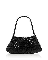 Dragon Diffusion Rosanna Woven Patent Leather Shoulder Bag
