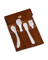 Gohar Mother of Pearl Spoons, Set of 4