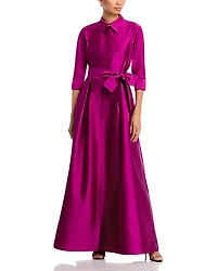 Teri Jon by Rickie Freeman Shirt Dress Gown
