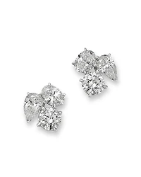 Bloomingdale's Fine Collection Luxe Collection Certified Lab Grown Diamond Trio Stud Earrings