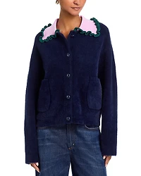 Essentiel Antwerp Contrast Collar Cardigan