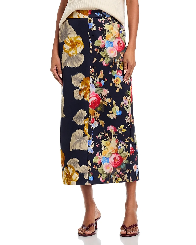 Essentiel Antwerp Floral High Waisted Maxi Skirt
