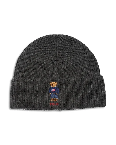 Polo Ralph Lauren Solid Flag Bear Beanie