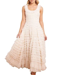 Needle & Thread Hattie Scoop Neck Ankle Gown