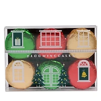 Bloomingdale's Milk Chocolate Drenched Sandwich Cookies Gift Box with Red, Gold and Green Foils, 6 Piece - Exclusive