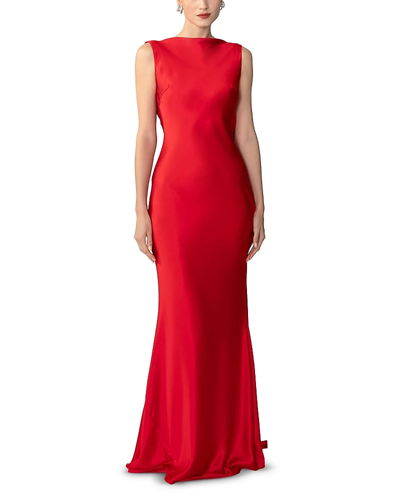 Sau Lee Callie Satin Gown