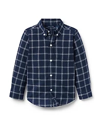 Janie and Jack Boys' Tattersall Flannel Shirt - Little Kid
