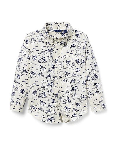 Janie and Jack Boys' The Western Toile Shirt - Little Kid, Big Kid