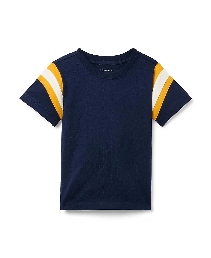 Janie and Jack Boys' Stripe Sleeve Tee - Little Kid, Big Kid