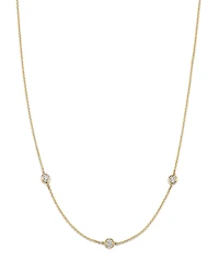 Bloomingdale's Fine Collection Diamond Bezel Station Collar Necklace