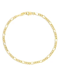 Sterling Forever Figaro Chain Bracelet