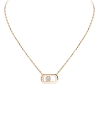Messika 18K Rose Gold So Move Diamond Oval Pendant Necklace, 17.71