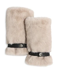 Adrienne Landau The Soho Faux Fur Wrist Warmers
