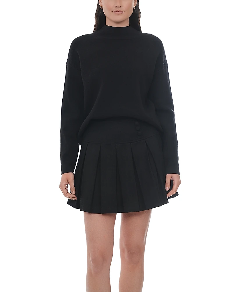 Point Drop Shoulder Sweater