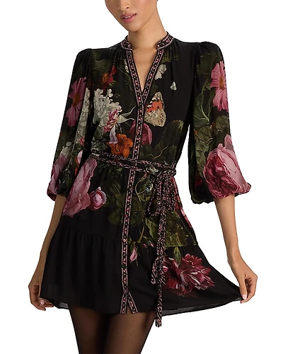 Alice and Olivia Antonette Button Front Dress