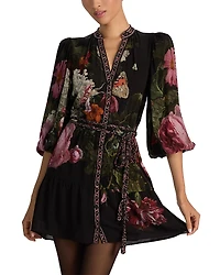 Alice and Olivia Antonette Button Front Dress
