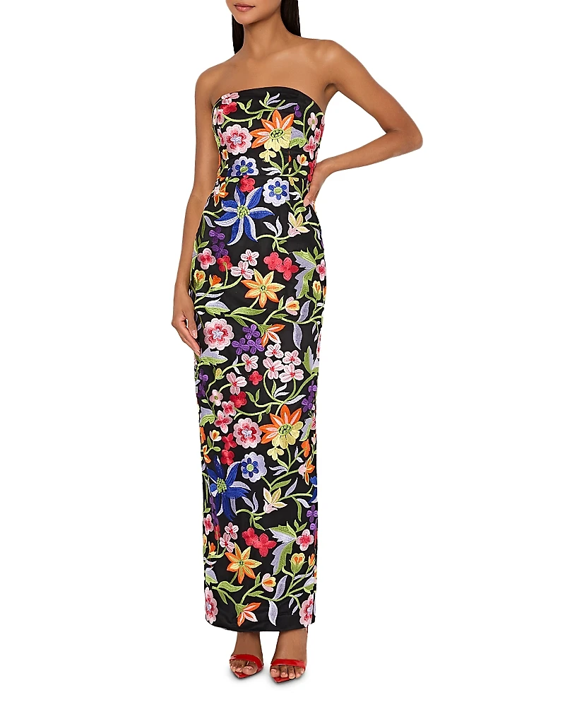 Milly Magnolia Embroidered Mesh Dress