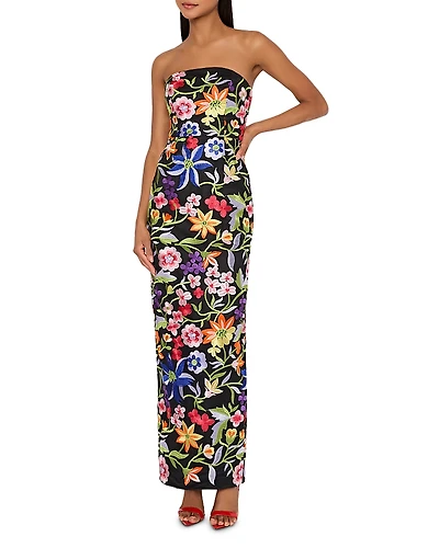 Milly Magnolia Embroidered Mesh Dress