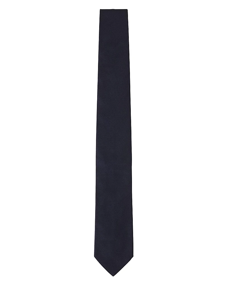 Lanvin Plain Silk Pique Tie