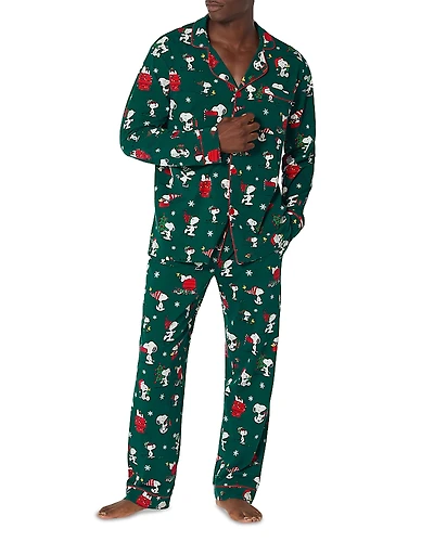 BedHead Pajamas Snoopy Long Sleeve Classic Pajama Set